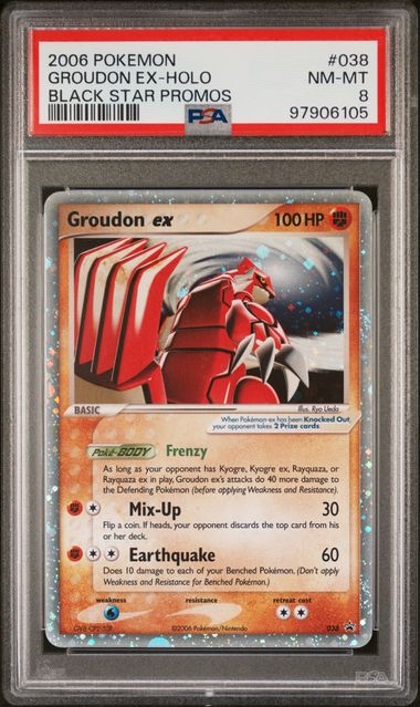 PSA 8 Groudon ex Black Star Promo