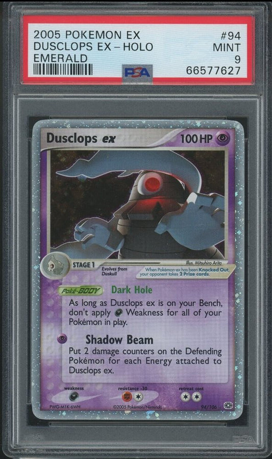 PSA 9 Dusclops ex Emerald
