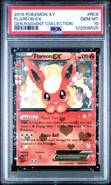PSA 10 Flareon EX Radiant Colletion