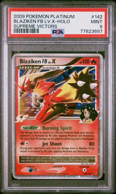 PSA 9 Blaziken FB LV. X