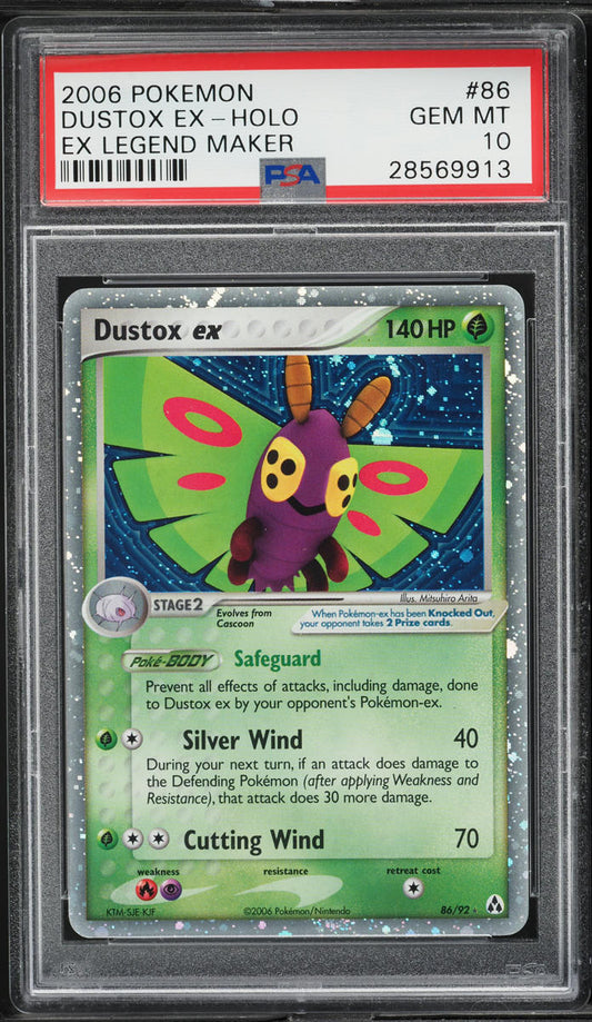 PSA 10 Dustox ex Legend Maker