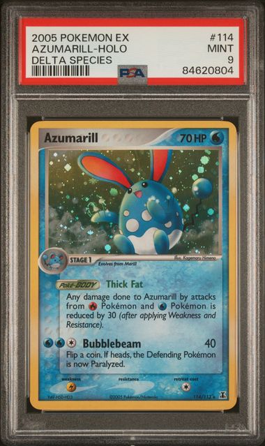 PSA 9 Azumarill Holo Delta Species